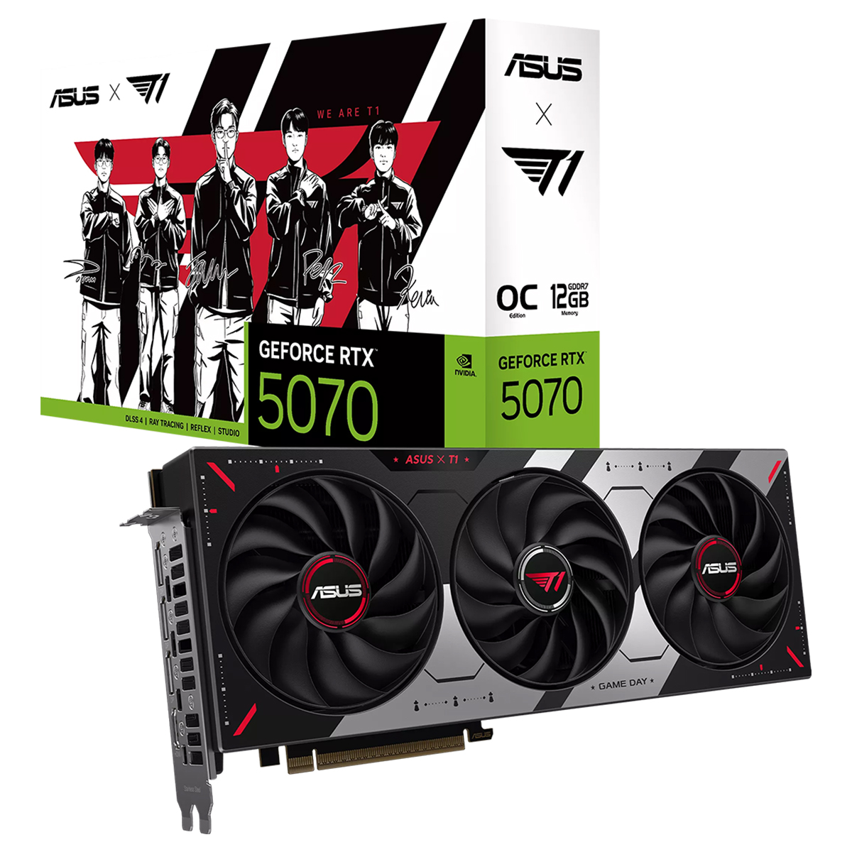Asus T1 Geforce Rtx 5070 12gb Gddr7 Oc Edition 192 Bit Dlss 4 Ekran Karti C1