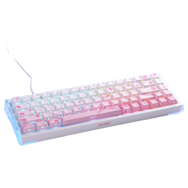 Dareu Cool68 Cherry Blossom Ice Blade Manyetik Switch 8k Hz Hall Effect Hotswap Rgb Ingilizce Gaming Klavye 3