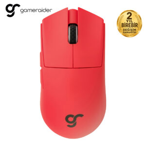 Gameraider Gr3 Pro Max Crimson Flame Pixart 3950 Sensor Kablosuz Gaming Mouse 2 Yil Birebir Degisim Garantili Y1