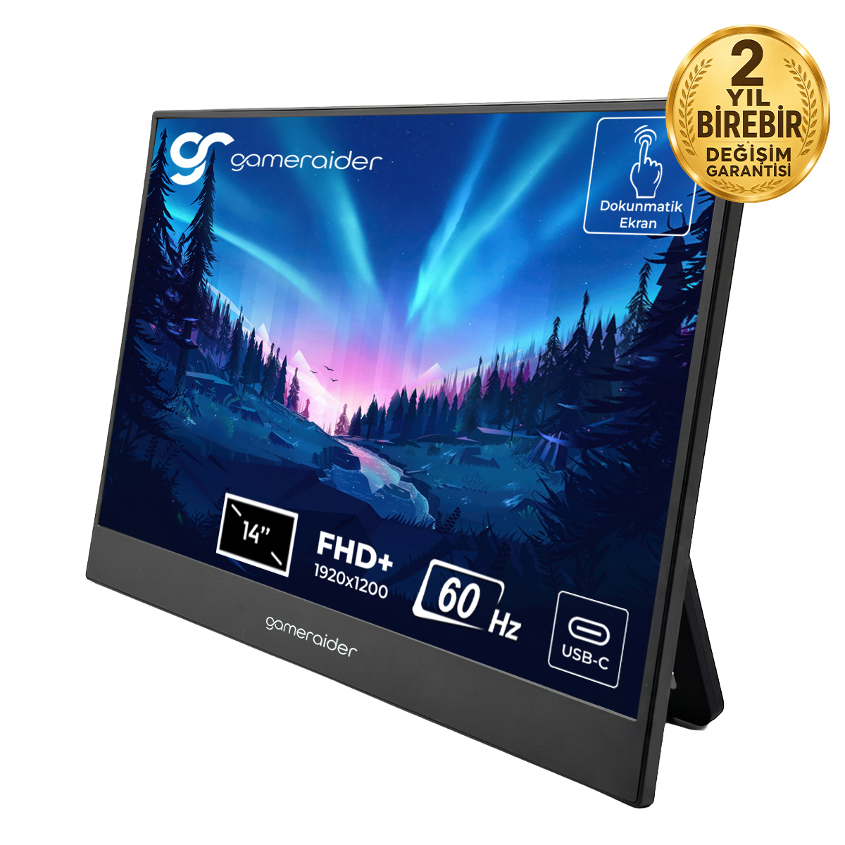 Gameraider P14 Touch 14 Inc 60hz Full Hd Ips Dokunmatik Tasinabilir Monitor 2 Yil Birebir Degisim Garantili Y1 1