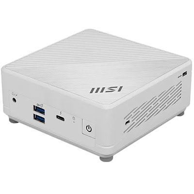 MSI mini bilgisayar, yüksek performanslı işlemci ve oyun deneyimi için ideal, kompakt tasarım, USB ve HDMI bağlantıları, sessiz çalışma özellikleriyle öne çıkar.