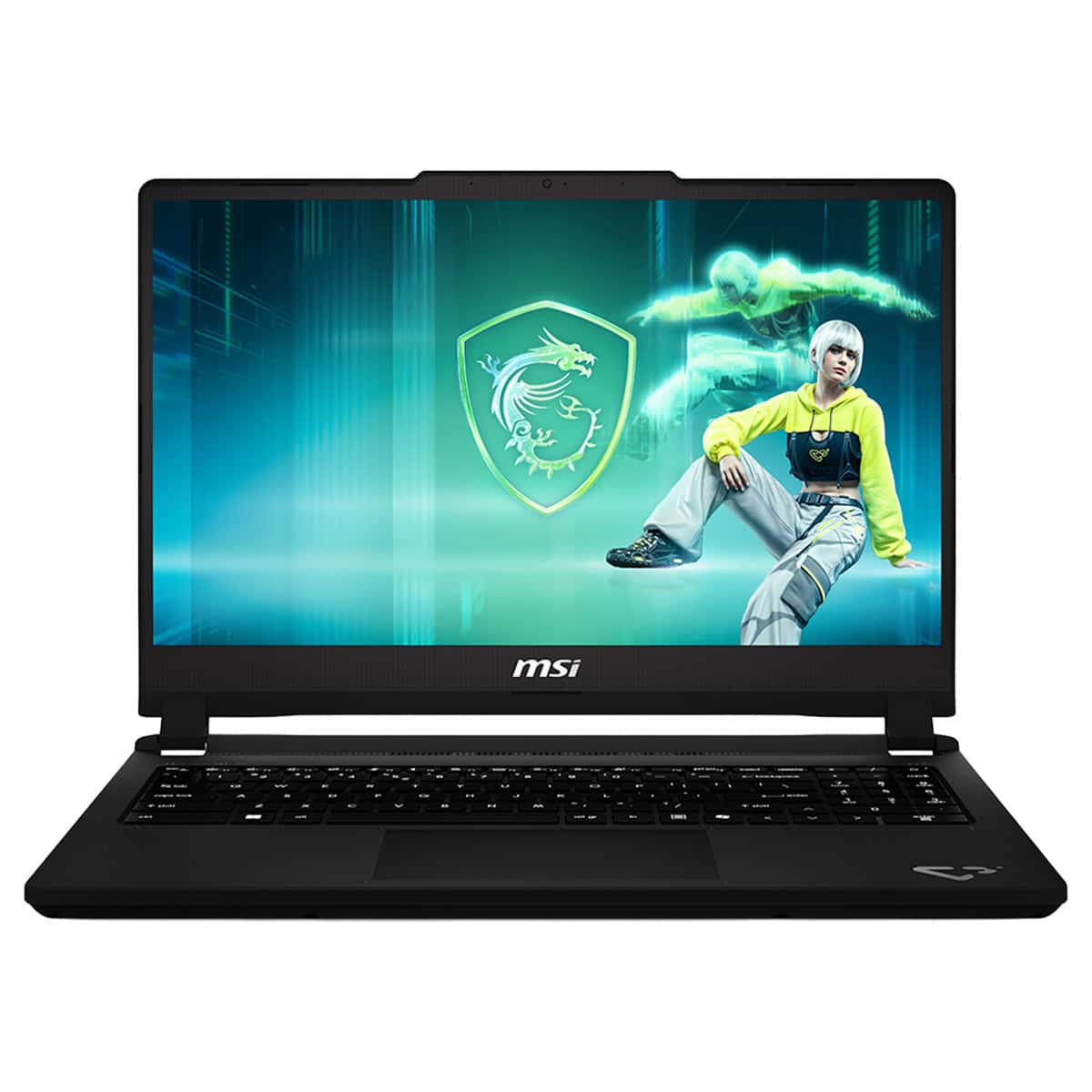 MSI gaming laptop ve MSI logosu, yüksek performanslı oyun bilgisayarı ve oyun tutkunları için ideal. Güçlü donanımıyla en yeni oyunları sorunsuz oynama imkanı sağlar.