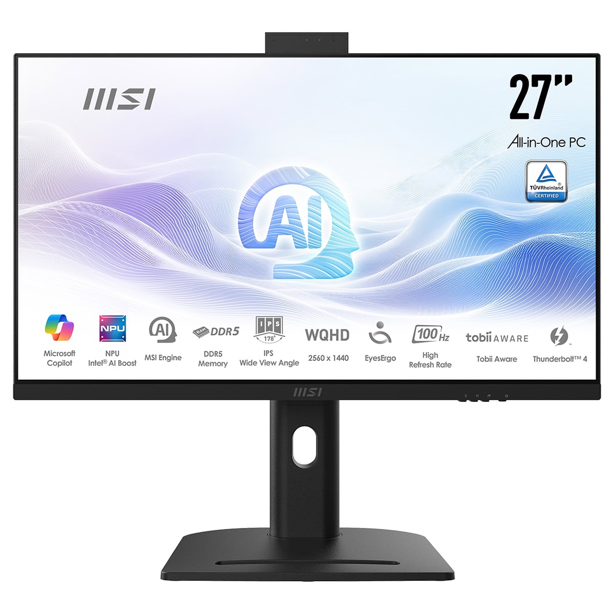 MSI 27 inç yapay zeka destekli all-in-one bilgisayar monitörü, yüksek çözünürlük ve gelişmiş özelliklerle oyun ve çalışma deneyimini artırır.