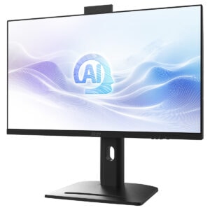 Yapay zeka temalı yüksek çözünürlüklü bilgisayar monitörü, modern tasarımı ve gelişmiş ekran teknolojisi ile oyun ve çalışma ortamları için ideal.
