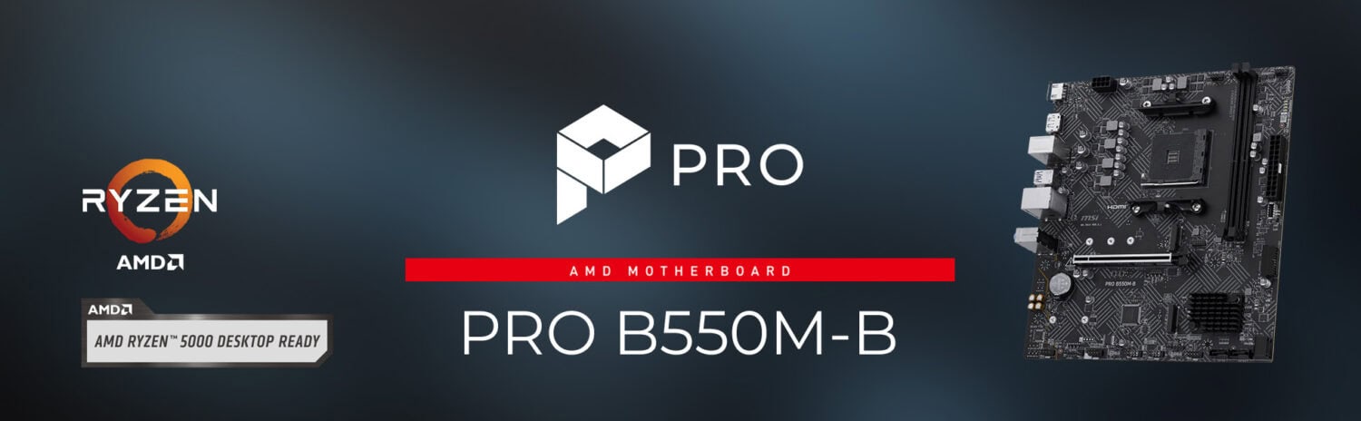 MSI PRO B550M-B 4600MHz (OC) DDR4 Soket AM4 M.2 HDMI DP mATX Anakart h1