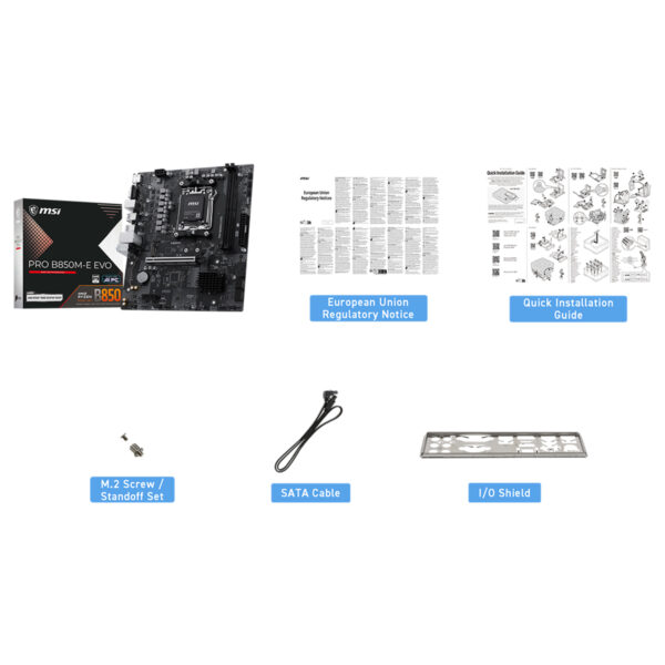 Msi Pro B850m E Evo 8200mhz Oc Ddr5 Soket Am5 M 2 Hdmi Vga Matx Anakart 8