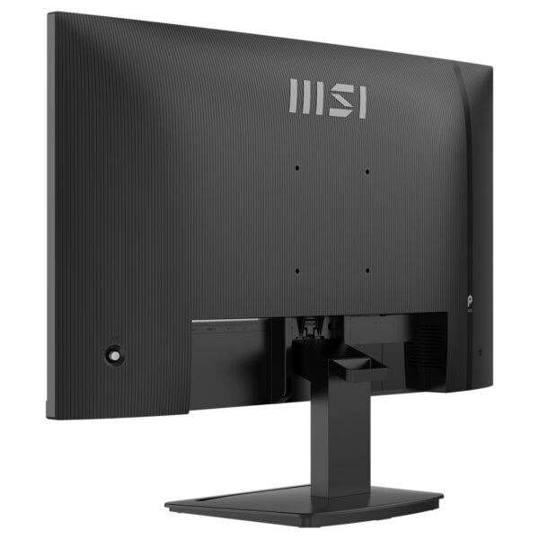 MSI oyun monitörü arka yüzü, yüksek çözünürlüklü ekran ve şık tasarım, oyun ve grafik tasarım için ideal, modern bilgisayar monitörü.