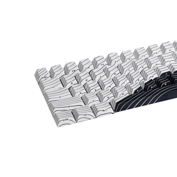 Wooting Manyetik Waves Ansi Black & White Edition Pbt 61 Adet Keycap Seti 3