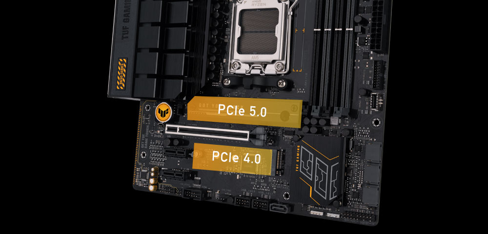 TUF GAMING B650M-E WIFI ASUS TUF Gaming B650M-E WiFi 6400MHz (OC) DDR5 Soket AM5 M.2 HDMI Mini DP mATX Anakart h10