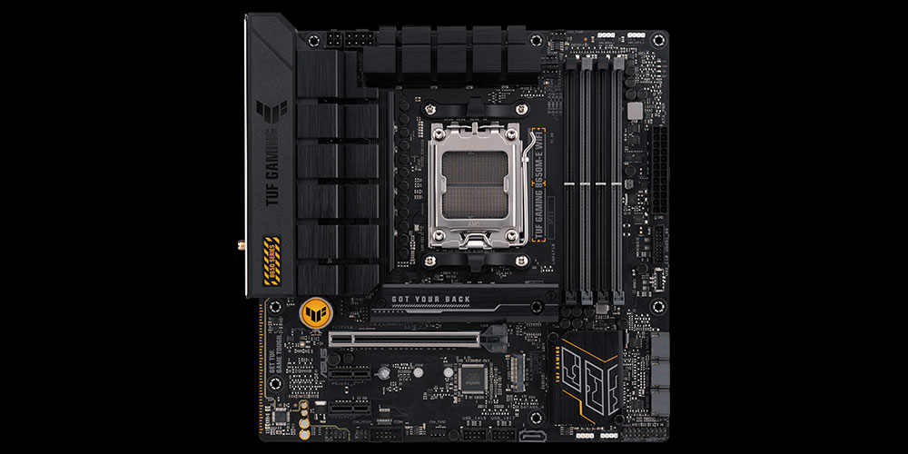 TUF GAMING B650M-E WIFI ASUS TUF Gaming B650M-E WiFi 6400MHz (OC) DDR5 Soket AM5 M.2 HDMI Mini DP mATX Anakart h12