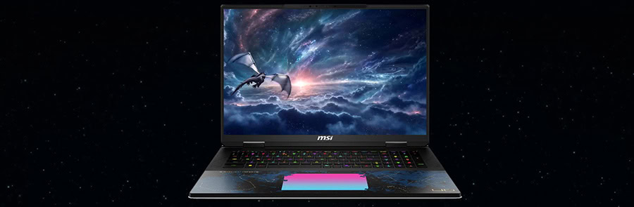MSI TITAN 18 HX Dragon Edition gaming laptop, 18 inç 4K UHD ekran, GeForce RTX 5090, 96GB DDR5, 4TB SSD, miniLED, W11 Home, yüksek performanslı oyun bilgisayarı.