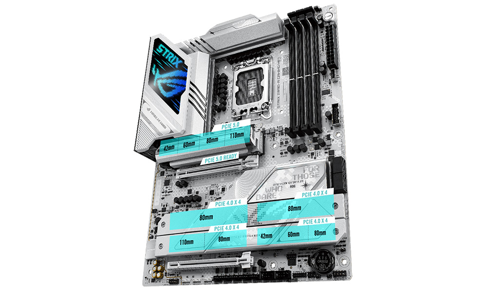 ROG Strix Z890-A Gaming WiFi ASUS ROG Strix Z890-A Gaming WiFi 8600MHz (OC) DDR5 Soket LGA1851 M.2 HDMI DP ATX Anakart h14