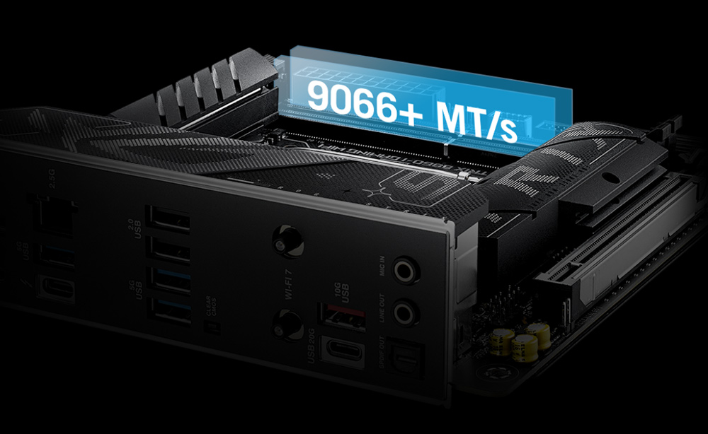 ASUS ROG Strix B860-I Gaming WiFi 9066MHz (OC) DDR5 Soket LGA1851 M.2 HDMI DP Thunderbolt Mini-ITX Anakart h14