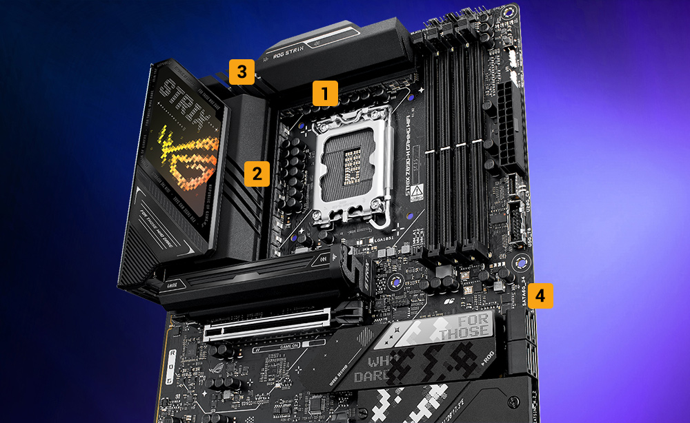 ASUS ROG STRIX Z890-H GAMING WIFI 9066MHz (OC) DDR5 Soket LGA1851 M.2 HDMI DP ATX Anakart h16