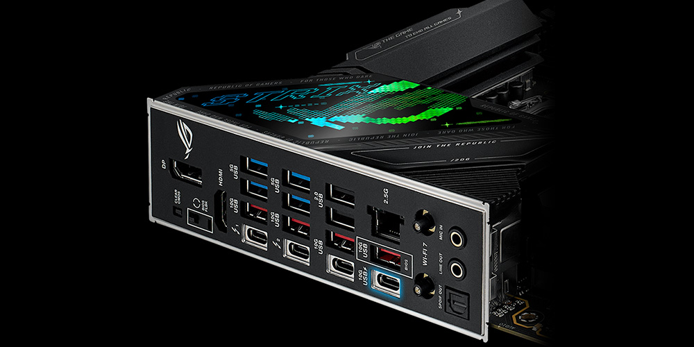 ROG Strix Z890-F Gaming WiFi ASUS ROG Strix Z890-F Gaming WiFi 8600MHz (OC) DDR5 Soket LGA1851 M.2 HDMI DP ATX Anakart h16