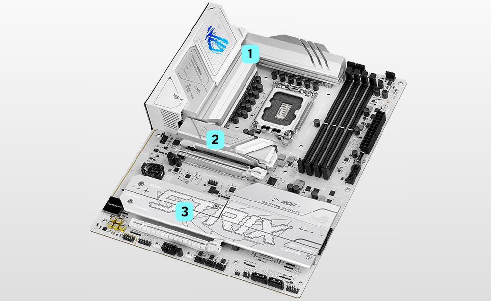 ASUS ROG Strix B860-A Gaming WiFi 8600MHz (OC) DDR5 Soket LGA1851 M.2 HDMI DP ATX Anakart h16
