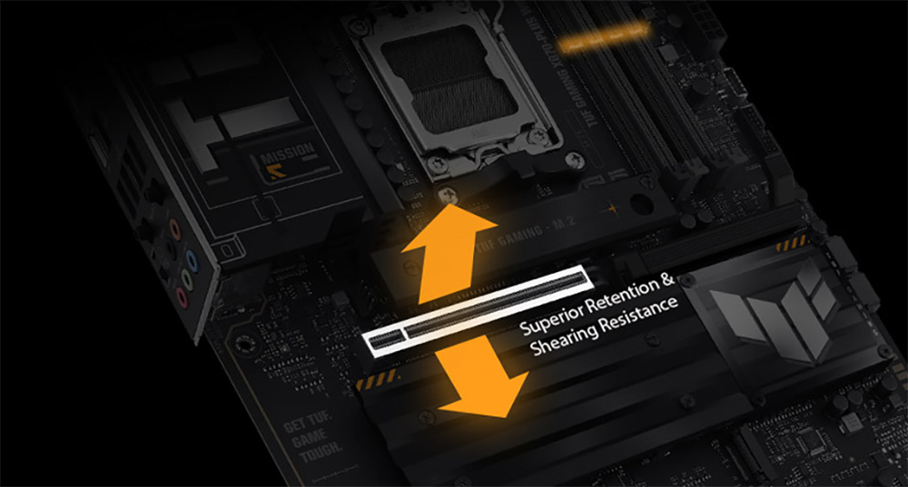 TUF GAMING X870-PLUS WIFI ASUS TUF Gaming X870-PLUS WiFi 8000MHz(OC) DDR5 Soket AM5 M.2 HDMI ATX Anakart h17