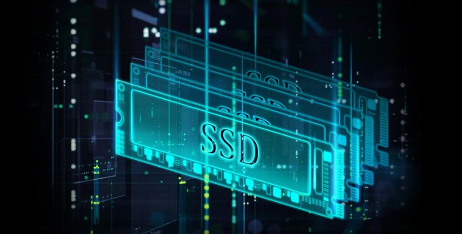 Yüksek performanslı SSD bellek modülü, bilgisayar depolama teknolojisinin gelişmiş ve hızlı çözümünü temsil ediyor.