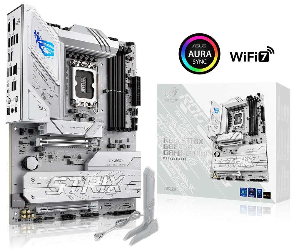 ASUS ROG Strix B860-A Gaming WiFi 8600MHz (OC) DDR5 Soket LGA1851 M.2 HDMI DP ATX Anakart h1