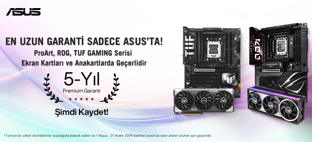 ProArt Anakart ve Monitörlerde 5 Yıl Premium Garanti Kampanyası ProArt Anakart ve Monitörlerde 5 Yıl Premium Garanti Kampanyası