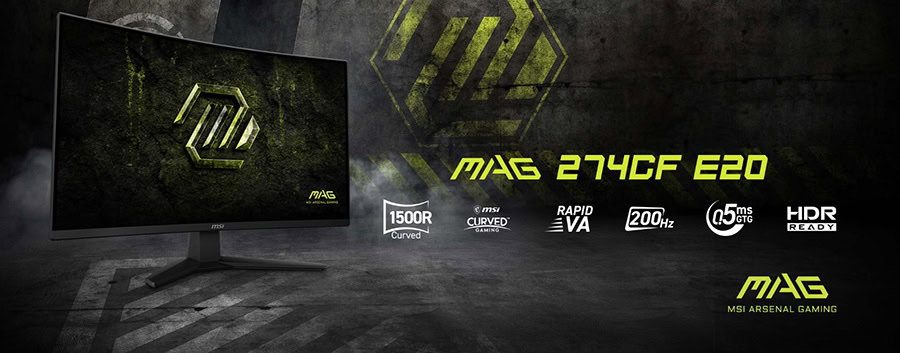 MSI MAG 274CF E20 27 inç 200Hz 0.5ms Full HD FreeSync Premium Rapid VA Kavisli Gaming Monitör h2