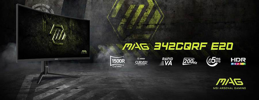 MSI MAG 342CQRF E20 34 inç 200Hz 0.5ms UWQHD FreeSync Premium Rapid VA Kavisli Gaming Monitör h2