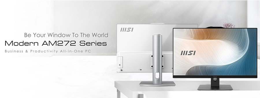 MSI MODERN AM272P 1M-1293XEU Intel Core 5-120U 16GB DDR5 512GB SSD 27 inç Full HD FreeDos All In One Bilgisayar h2