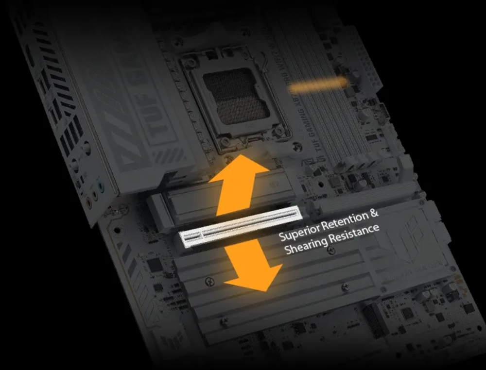 TUF GAMING X870-PRO WIFI7 W NEO ASUS TUF GAMING X870-PRO WIFI7 W NEO 9600MHz (OC) DDR5 Soket AM5 M.2 HDMI USB4 ATX Anakart h19