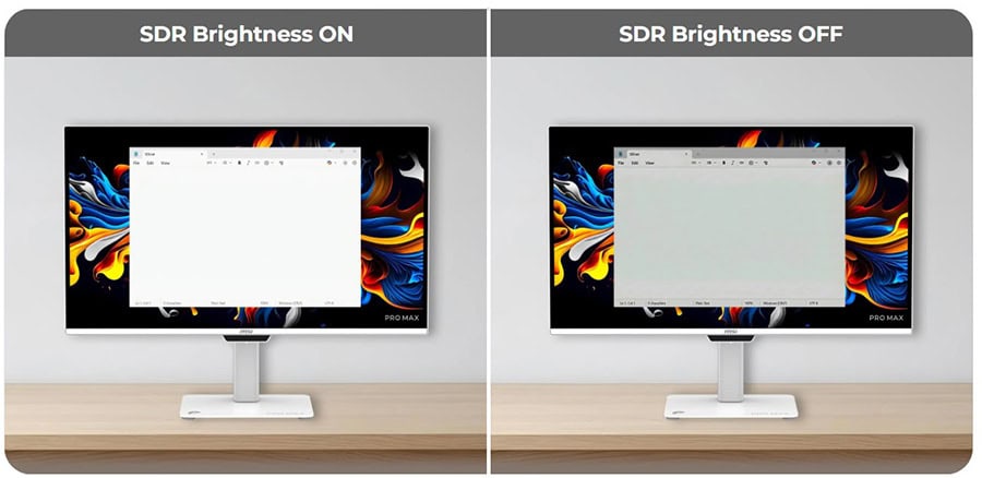 MSI PRO MAX 271UPXW12G 26.5 inç 120Hz 0.03ms 4K UHD Adaptive Sync QD-OLED Pivot Monitör h21