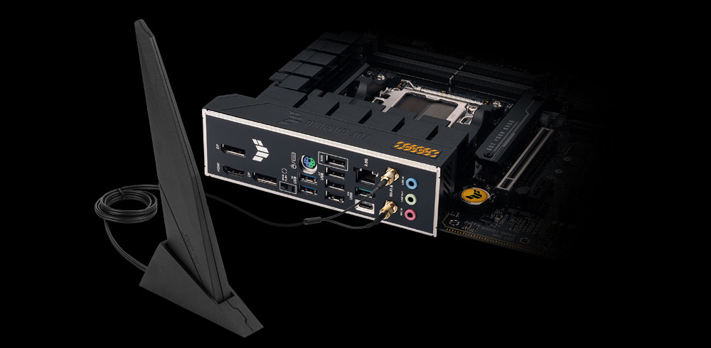 TUF GAMING B650M-E WIFI ASUS TUF Gaming B650M-E WiFi 6400MHz (OC) DDR5 Soket AM5 M.2 HDMI Mini DP mATX Anakart h22