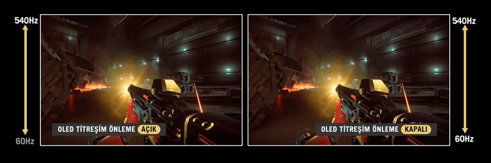 PG27AQWP-G ASUS ROG Swift OLED PG27AQWP-G EDITION 20. Yıl 26.5 inç 720 HD - 540Hz 2K QHD Dual-Mode 0.02ms Adaptive Sync Tandem WOLED Pivot Gaming Monitör h26