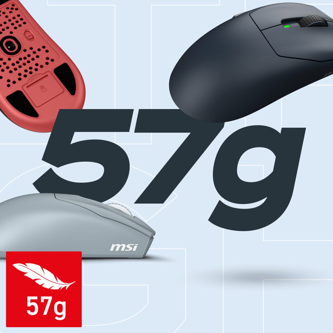 MSI FORGE GM340 WIRELESS hafif tasarım