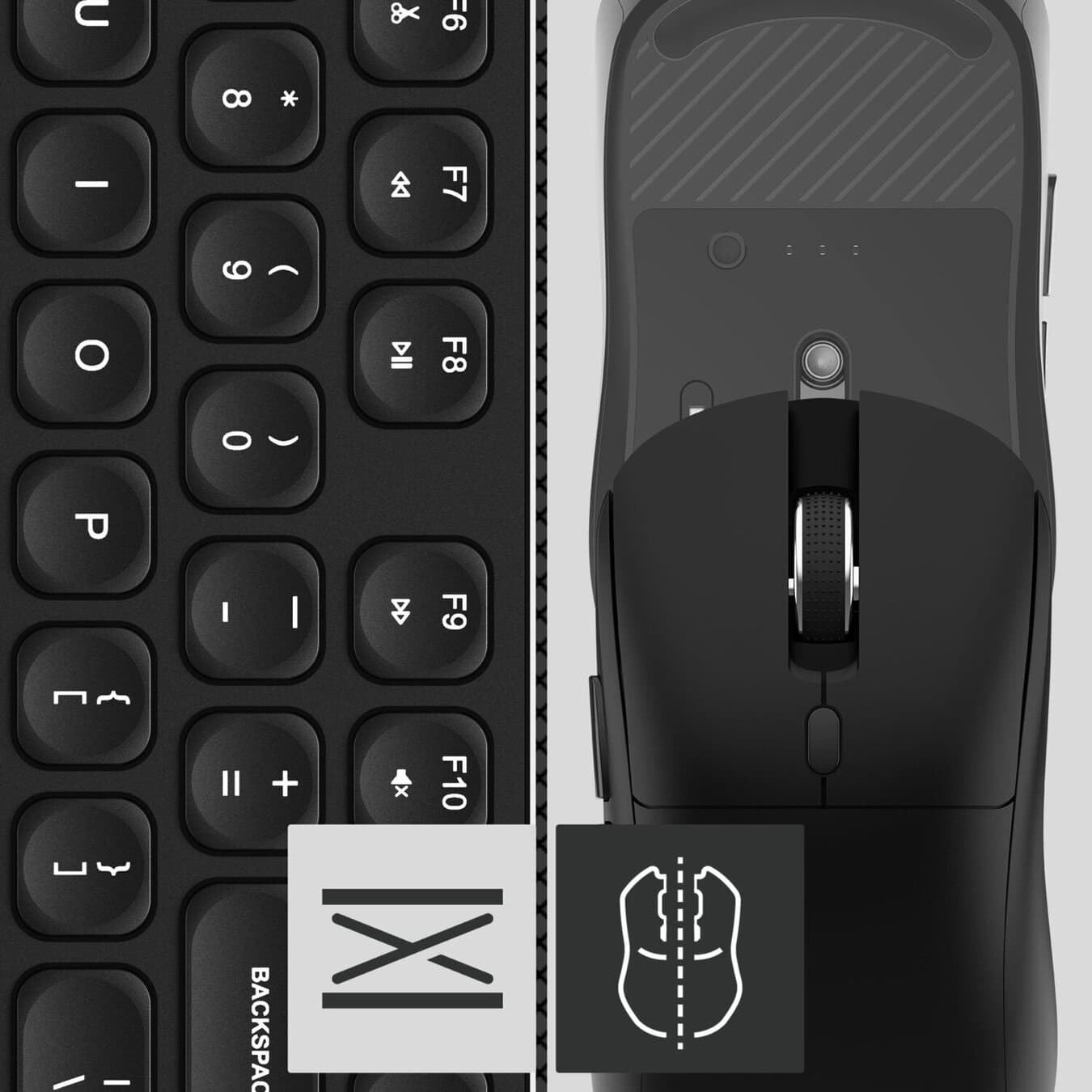 MSI K210 WIRELESS COMBO sessiz klavye ve simetrik mouse
