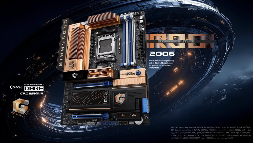 ASUS ROG CROSSHAIR 2006 9600MHz (OC) DDR5 Soket AM5 M.2 HDMI USB4 ATX Anakart h2