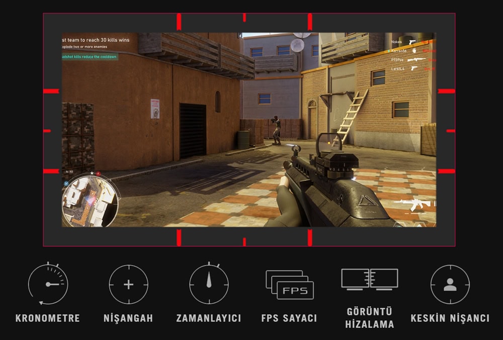 PG27AQWP-G ASUS ROG Swift OLED PG27AQWP-G EDITION 20. Yıl 26.5 inç 720 HD - 540Hz 2K QHD Dual-Mode 0.02ms Adaptive Sync Tandem WOLED Pivot Gaming Monitör h32