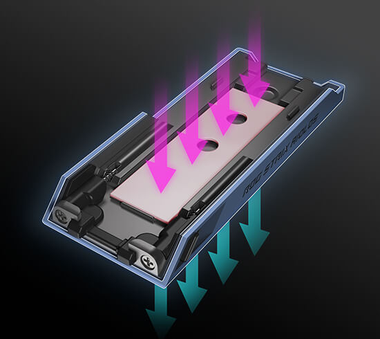 ROG STRIX AIOLOS/BLK/G/AS ASUS ROG Strix Aiolos M.2 NVMe Harici SSD Kutusu H4