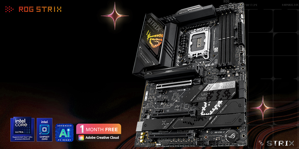 ASUS ROG STRIX Z890-H GAMING WIFI 9066MHz (OC) DDR5 Soket LGA1851 M.2 HDMI DP ATX Anakart h2