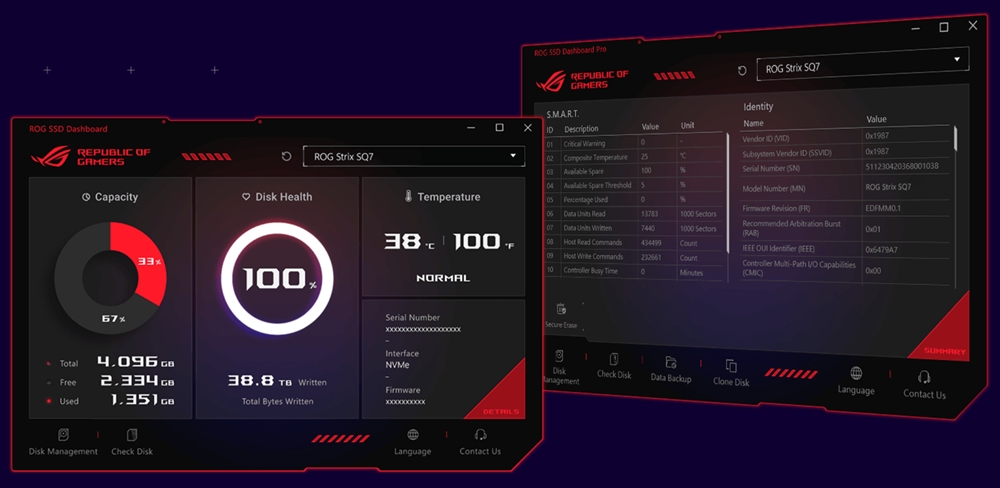 ROG STRIX AIOLOS/BLK/G/AS ASUS ROG Strix Aiolos M.2 NVMe Harici SSD Kutusu H7