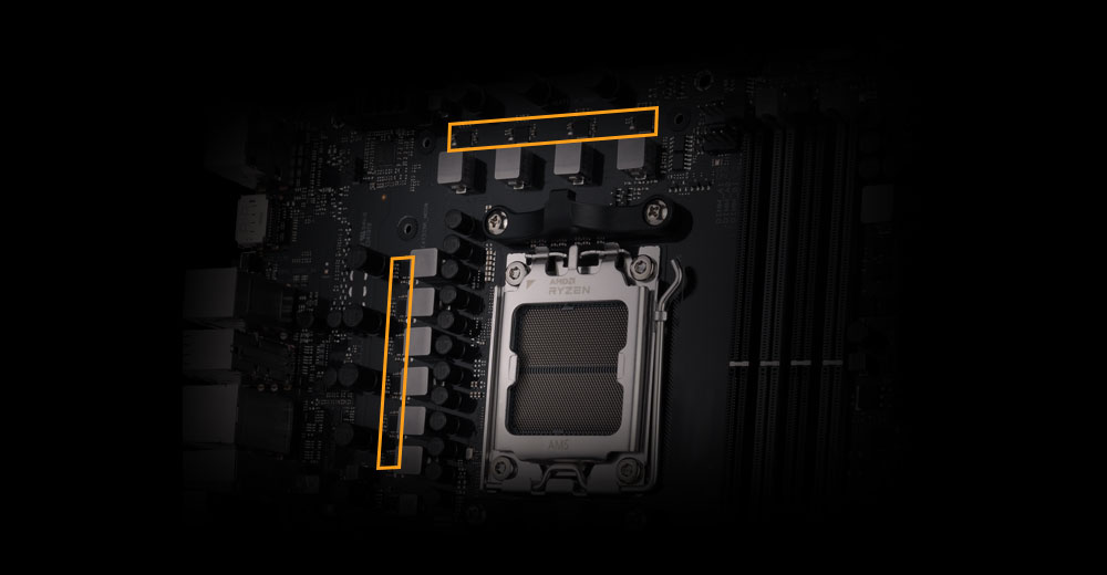 TUF GAMING B650M-E WIFI ASUS TUF Gaming B650M-E WiFi 6400MHz (OC) DDR5 Soket AM5 M.2 HDMI Mini DP mATX Anakart h6