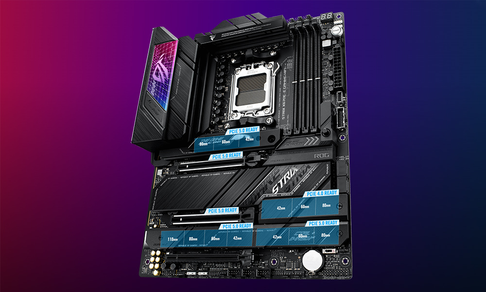 ROG STRIX X670E-E GAMING WIFI Asus ROG Strix X670E-E Gaming WiFi Soket AM5 6400MHz(OC) DDR5 DP HDMI Aura RGB ATX Anakart h7