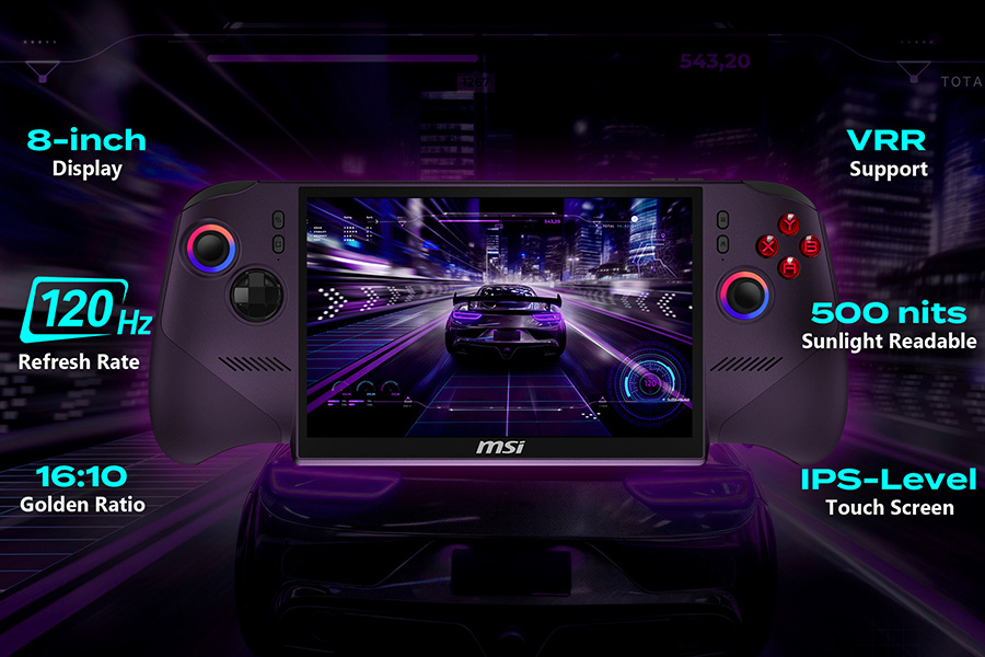 msi-claw-8-ex-ai-cg3em-intel-arc-g3-extreme-32gb-lpddr5x-1tb-ssd-8-inc-full-hd-120hz-w11-home-dokunmatik-oyun-konsolu