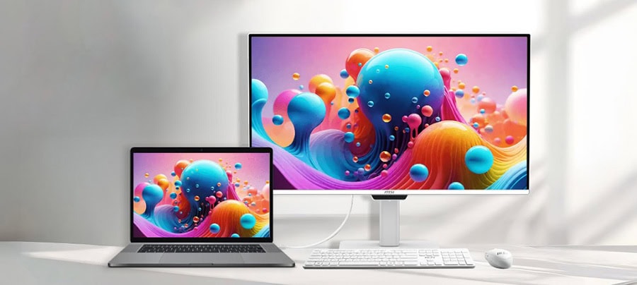 MSI PRO MAX 271UPXW12G 26.5 inç 120Hz 0.03ms 4K UHD Adaptive Sync QD-OLED Pivot Monitör h8