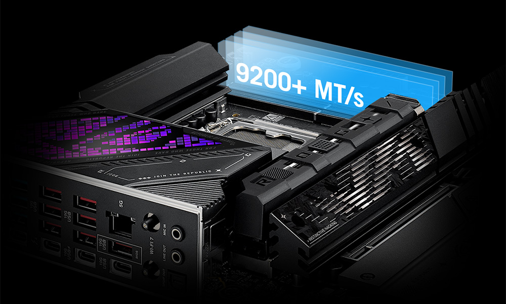 ROG Strix Z890-E Gaming WiFi ASUS ROG Strix Z890-E Gaming WiFi 8800MHz (OC) DDR5 Soket LGA1851 M.2 HMDI DP ATX Anakart h7