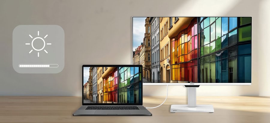 MSI PRO MAX 271UPXW12G 26.5 inç 120Hz 0.03ms 4K UHD Adaptive Sync QD-OLED Pivot Monitör h9
