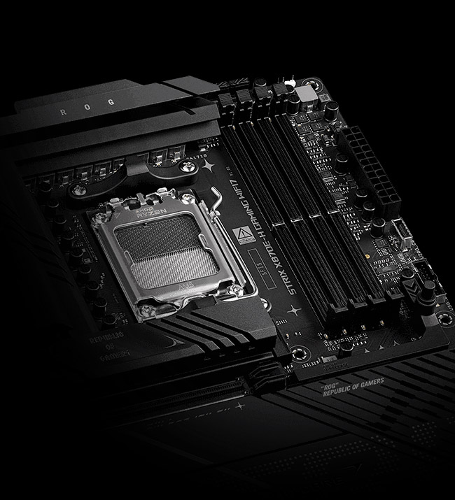 ROG STRIX X870E-H GAMING WIFI7 ASUS ROG Strix X870E-H GAMING WIFI7 8000MHz (OC) DDR5 Soket AM5 M.2 HDMI ATX Anakart h8