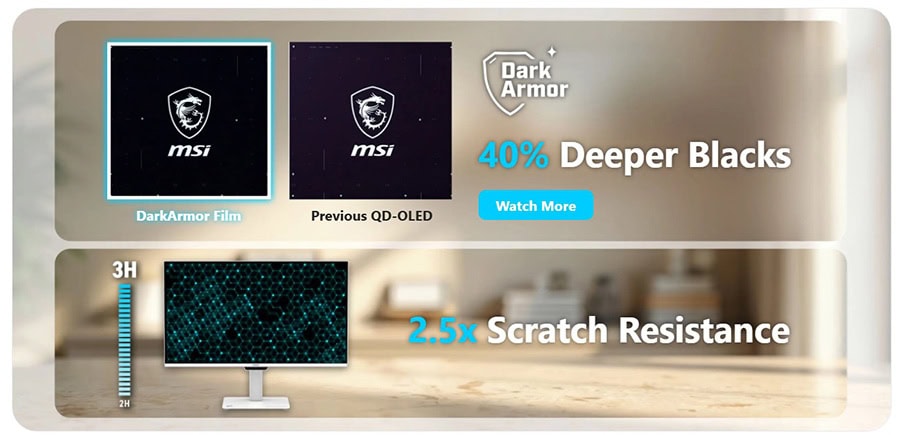 MSI PRO MAX 271UPXW12G 26.5 inç 120Hz 0.03ms 4K UHD Adaptive Sync QD-OLED Pivot Monitör h10