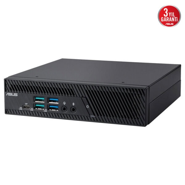 ASUS Mini bilgisayar, çoklu USB portları ve şık tasarımıyla masaüstü kullanımına uygun.