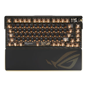ASUS ROG Azoth Extreme Edition 20. Yıl NX Mekanik Switch RGB Kablosuz Türkçe Gaming Klavye, hotswap özellikli ve 8K Hz hızında performans sunan şık tasarım.