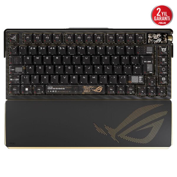 Asus Rog Azoth Extreme Edition 20. Yıl Nx Mekanik Switch 8k Hz Hotswap Rgb Kablosuz Türkçe Gaming Klavye 2