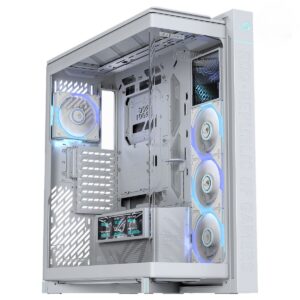 Asus Rog Cronox Gr801 White Edition Argb Panaromik Temperli Cam Lcd Ekranlı Full Tower E Atx Gaming Kasa 1